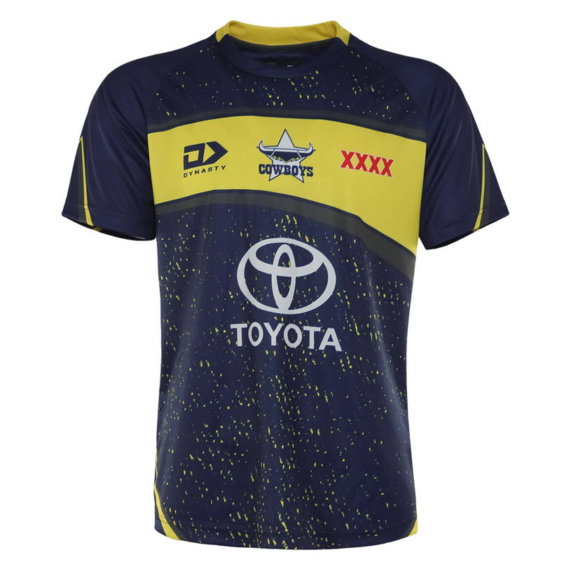 2021 Mens Training Tee - Navy/Yellow0