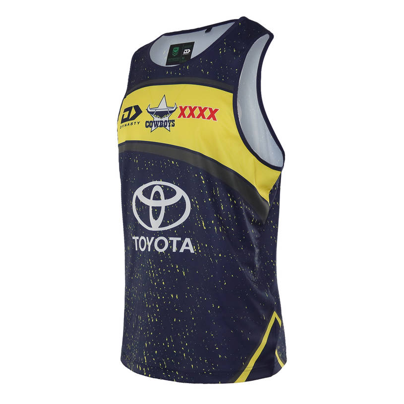 2021 Mens Training Singlet - Navy/Yellow1
