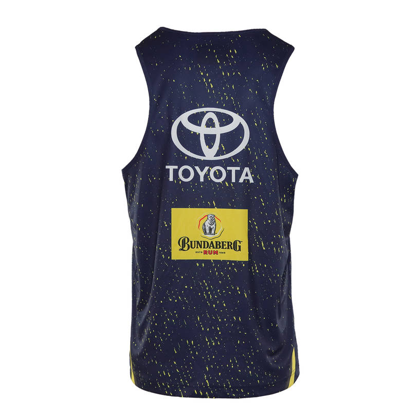 2021 Mens Training Singlet - Navy/Yellow3