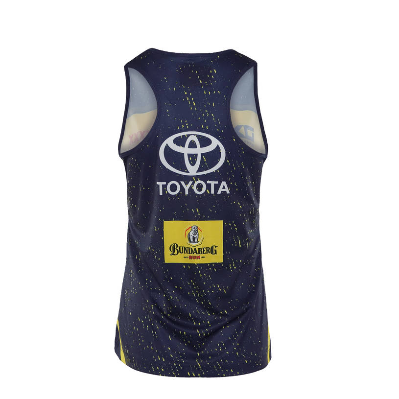 2021 Ladies Training Singlet - Navy/Yellow3