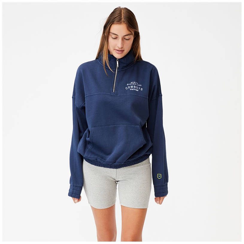 Womens Cotton On Fleece 1/4 Zip Jumper0