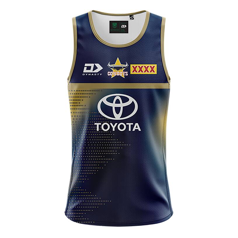 2022 Mens Training Singlet – Navy/Gold0