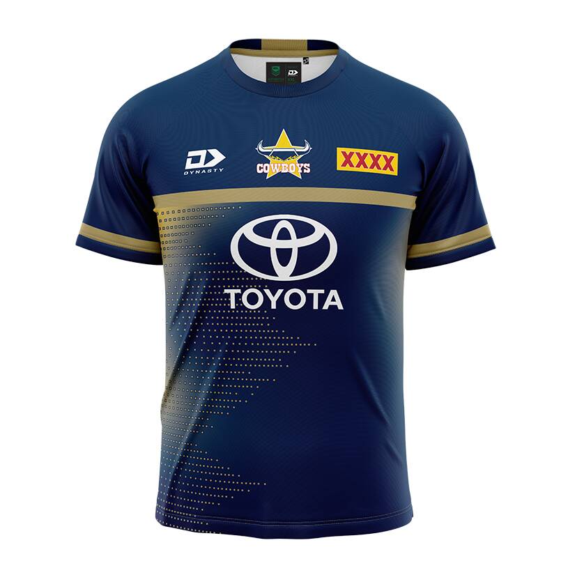 2022 Mens Training Tee – Navy/Gold0