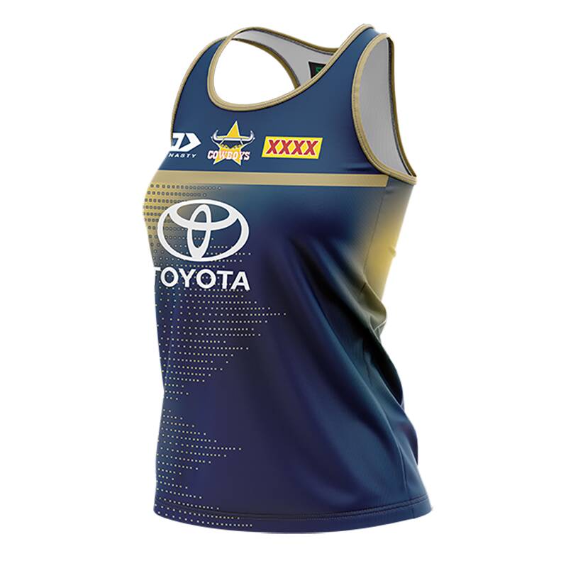 2022 Womens Training Singlet – Navy/Gold0