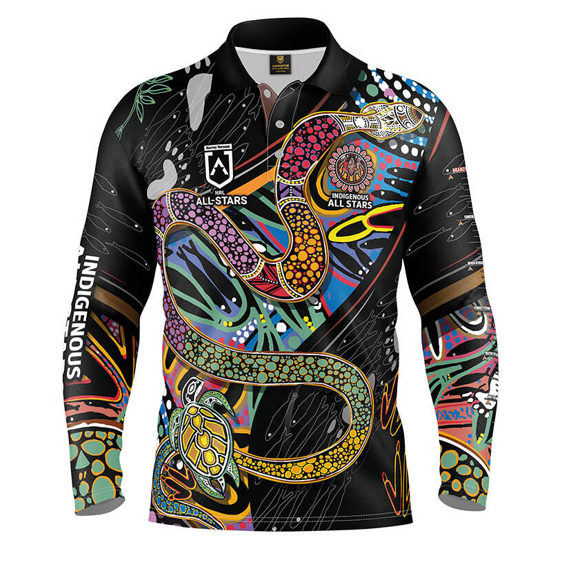 All Stars Indigenous Fishing Shirt - Adult0