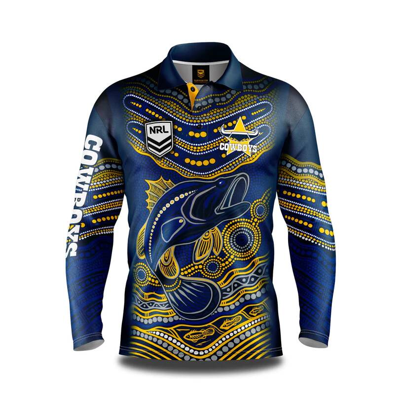 Jumping Barra Fishing Shirt0