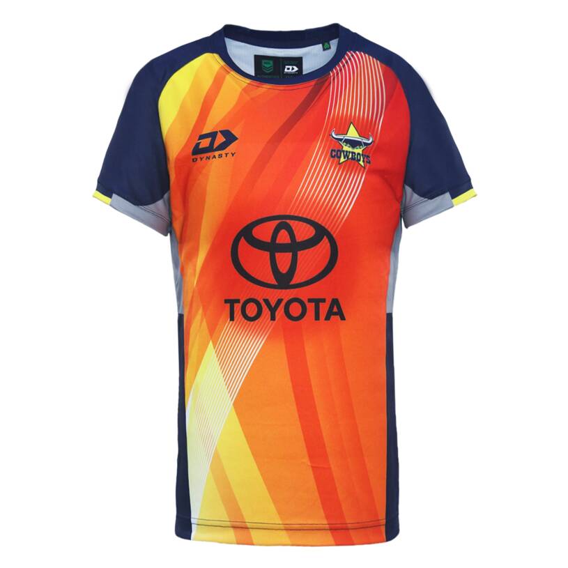 Cowboys Team Shop 2024 Kids NRL Warm Up Tee