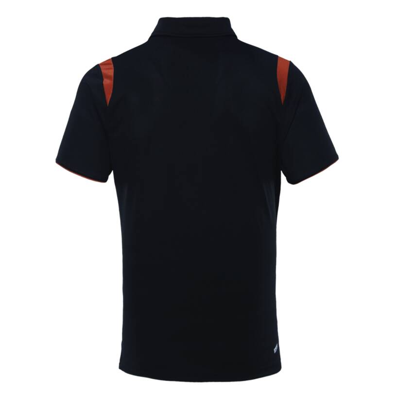 2024 Men's Polo - Black & Rust3