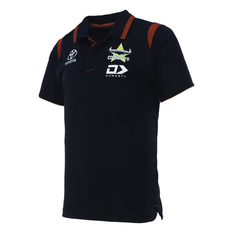 2024 Men's Polo - Black & Rust1