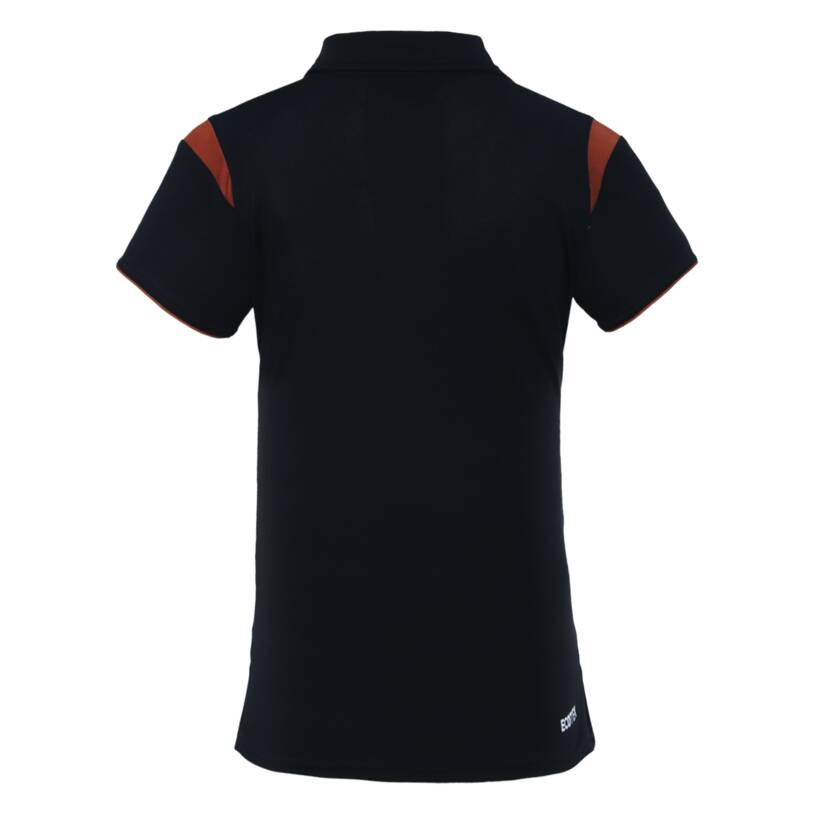 2024 Women's Polo - Black & Rust3