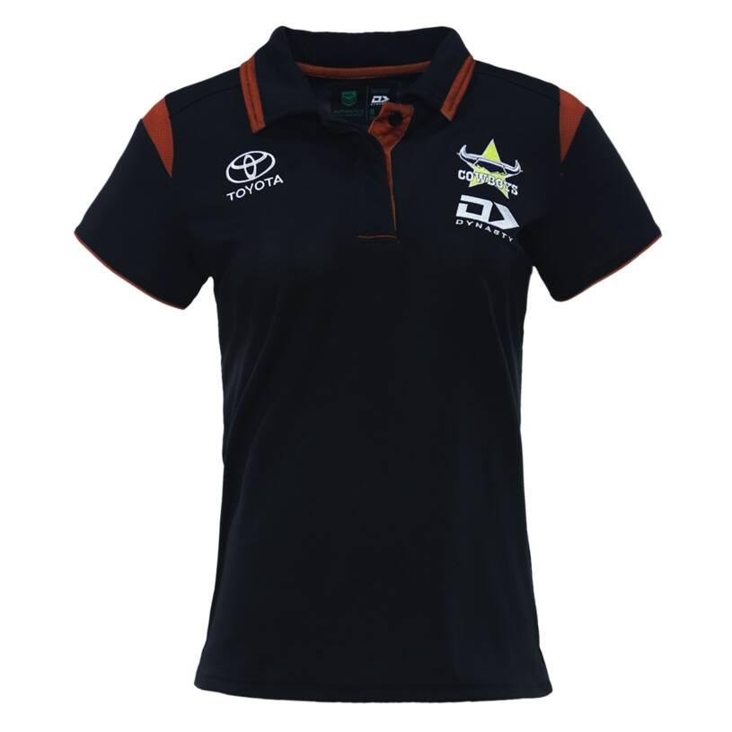 2024 Women's Polo - Black & Rust0