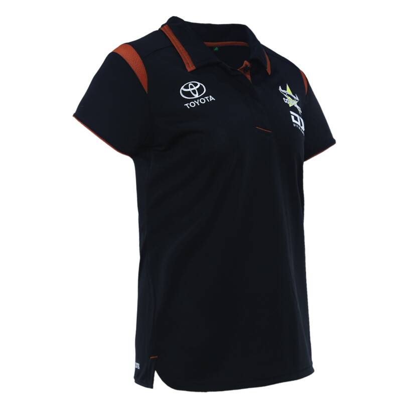 2024 Women's Polo - Black & Rust2