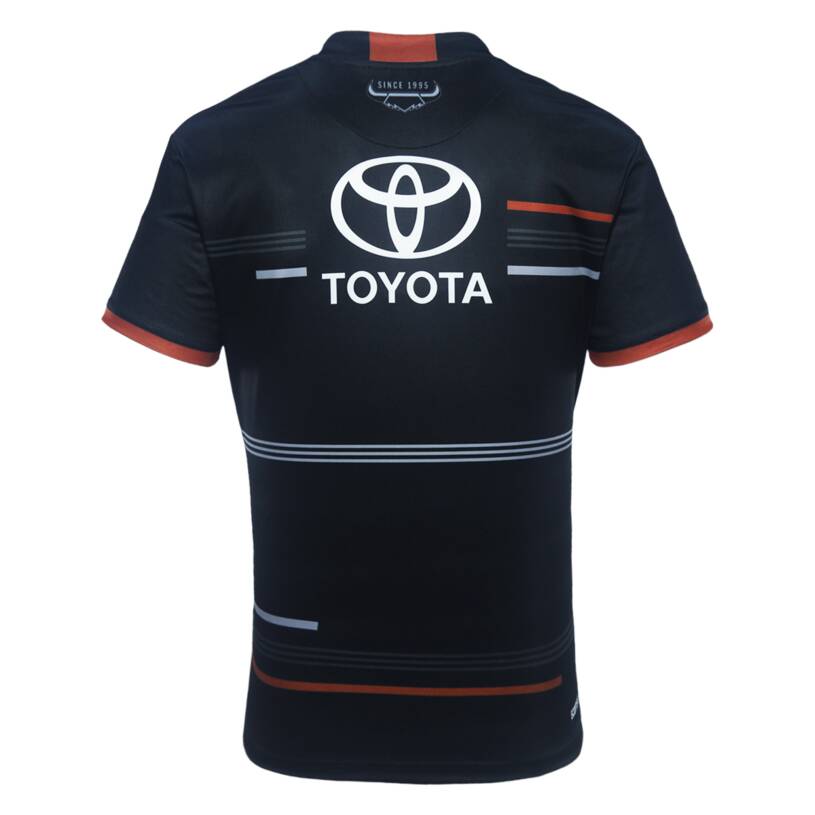 2024 Men's Training Tee - Black & Rust3