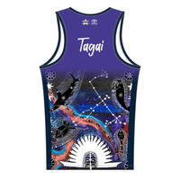 2025 NRL Cowboys House Mens Singlet1