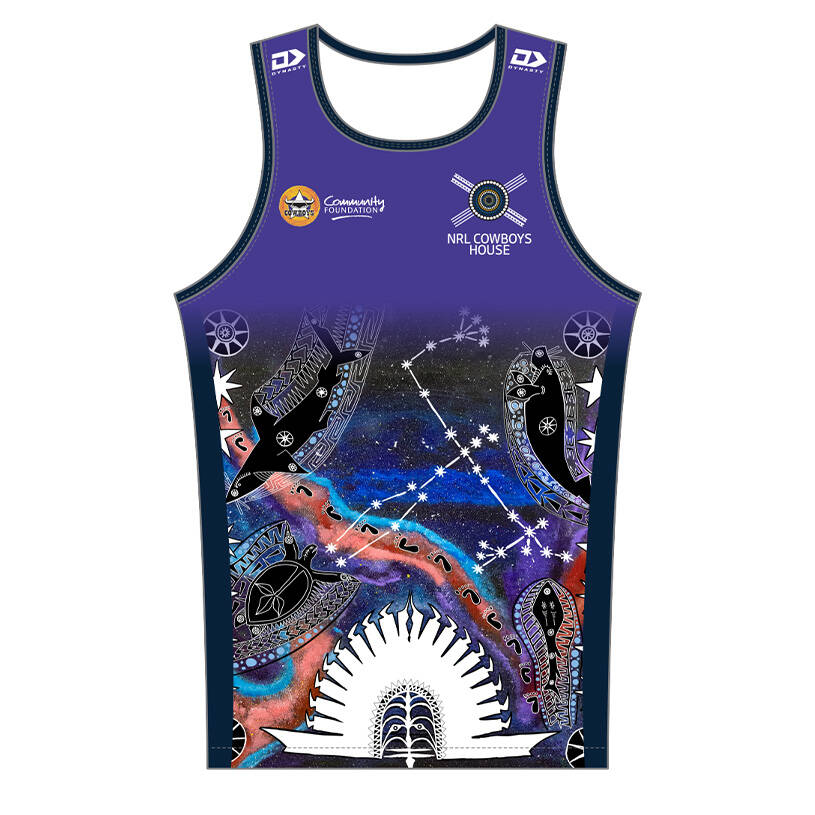 2025 NRL Cowboys House Womens Singlet0