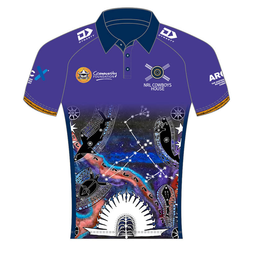 2025 NRL Cowboys House Mens Polo0