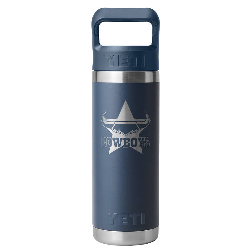 Cowboys YETI Rambler 18oz Straw Bottle - Navy0