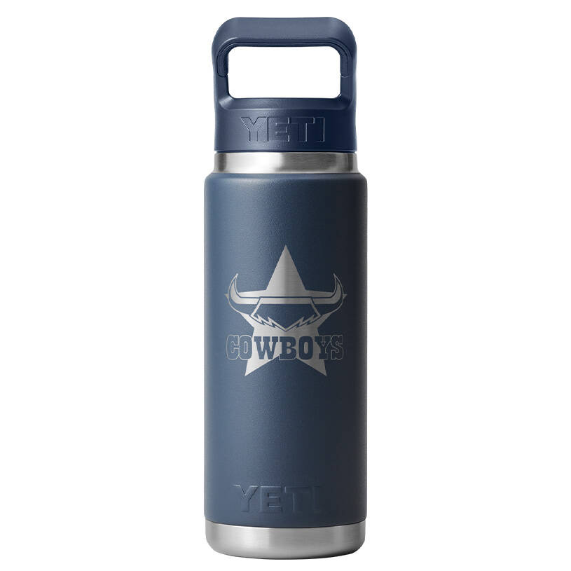 Cowboys YETI Rambler 26oz Straw Bottle - Navy0