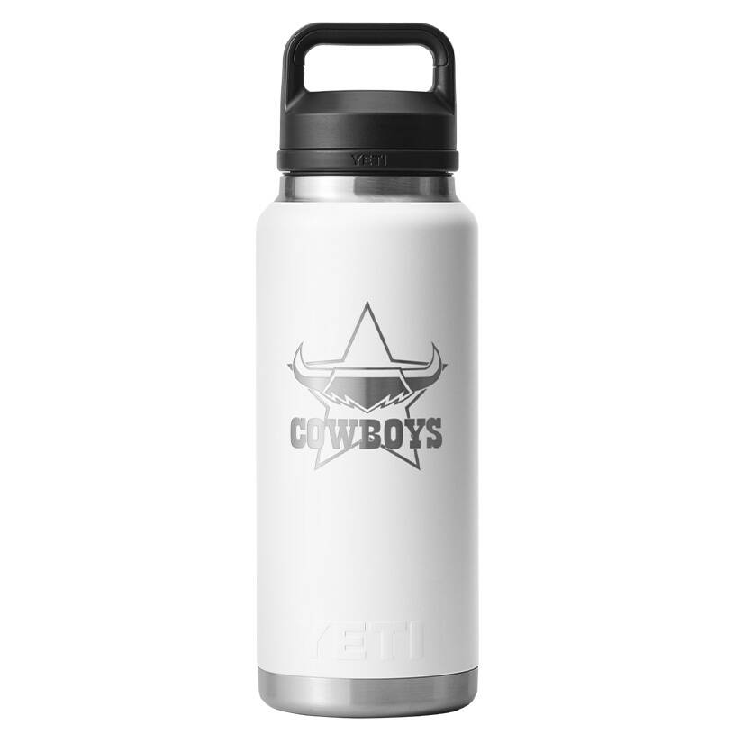 Cowboys YETI Rambler 36oz Chug Cap Bottle - White0