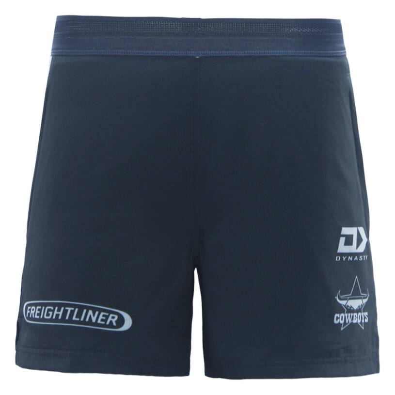 2026 KIDS NRL GYM SHORTS - CHARCOAL1