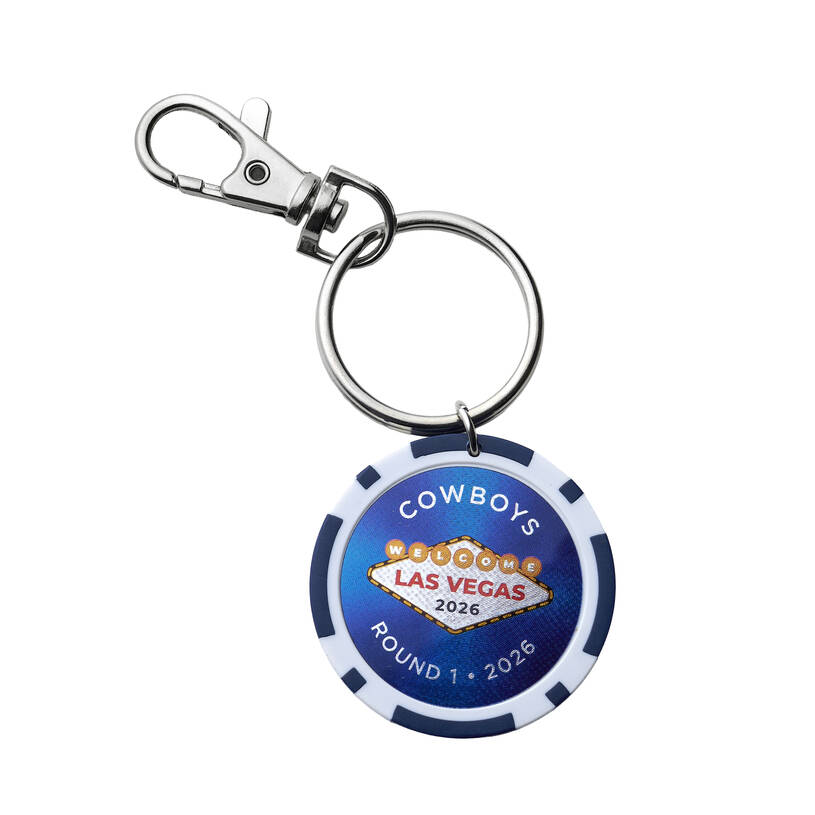 Cowboys Vegas Poker Chip Keyring1