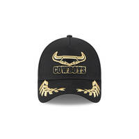 Cowboys New Era 9FORTY A-FRAME Vegas Black & Gold Cap1