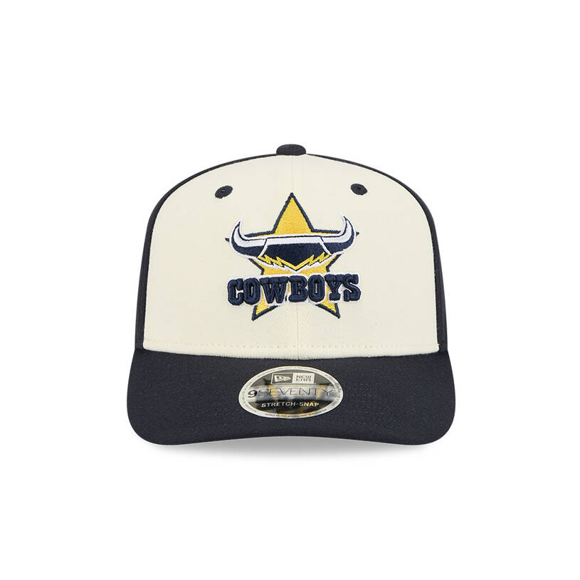 Cowboys New Era 9SEVENTY Stretch Snap Black & Cream Adjustable Cap1