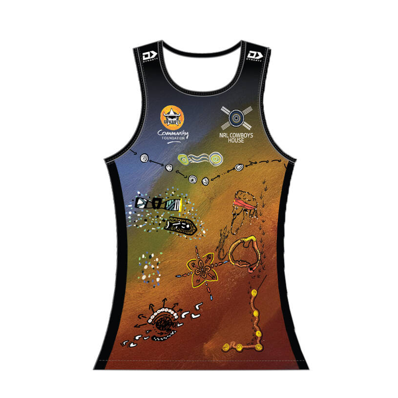 2026 NRL COWBOYS HOUSE WOMENS SINGLET0