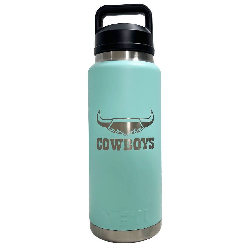 Cowboys YETI Rambler 36oz Chug Cap Bottle - Seafoam0