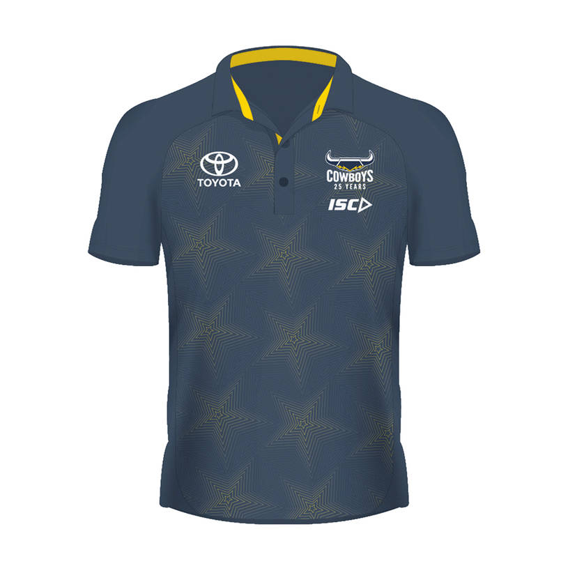 2020 Kids Performance Polo - Steel/Yellow0
