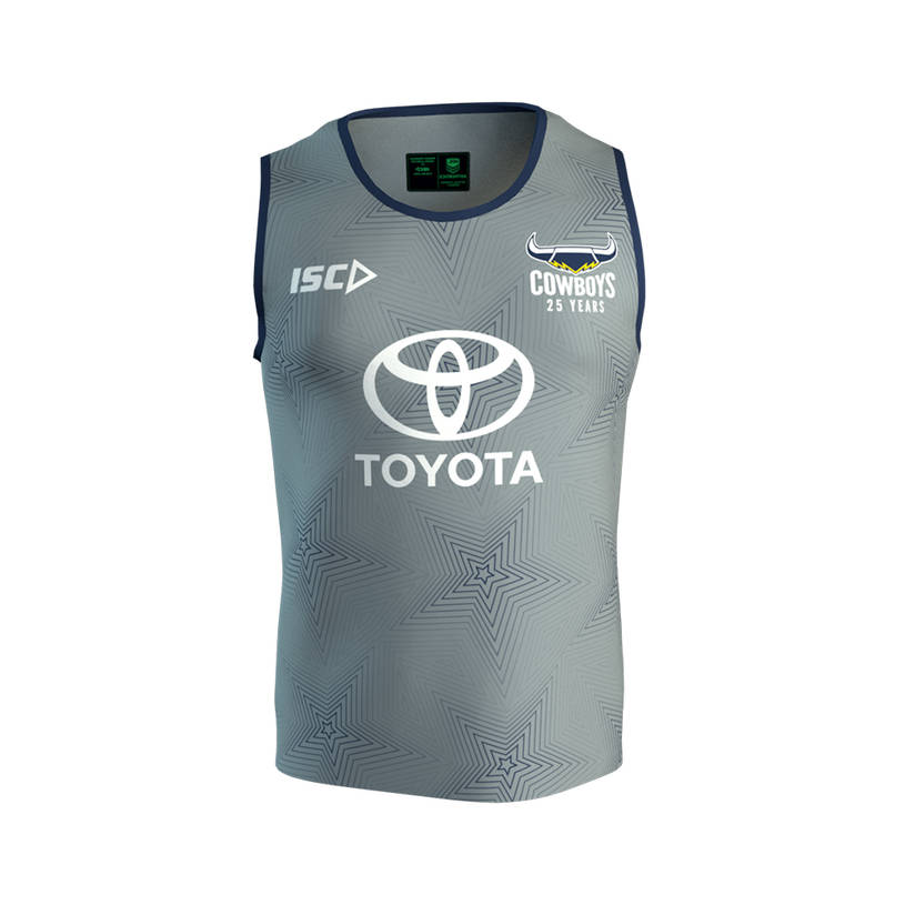 2020 Mens In-Season Training Singlet - Grey/Navy0