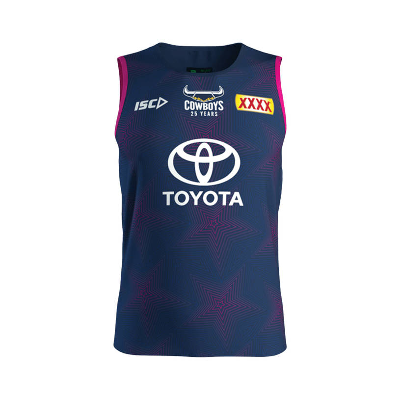2020 Mens In-Season Training Singlet -Navy/Pink0