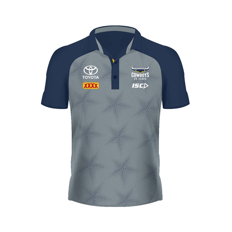 2020 Mens Performance Polo - Grey/Navy0