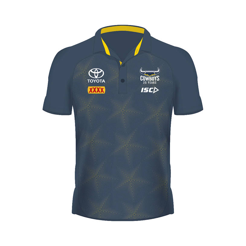 2020 Mens Performance Polo - Steel/Yellow0
