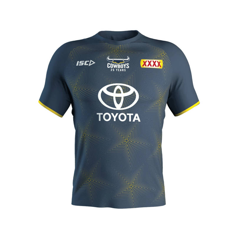 2020 Mens Pre-Season Training Tee - Steel/Yellow0