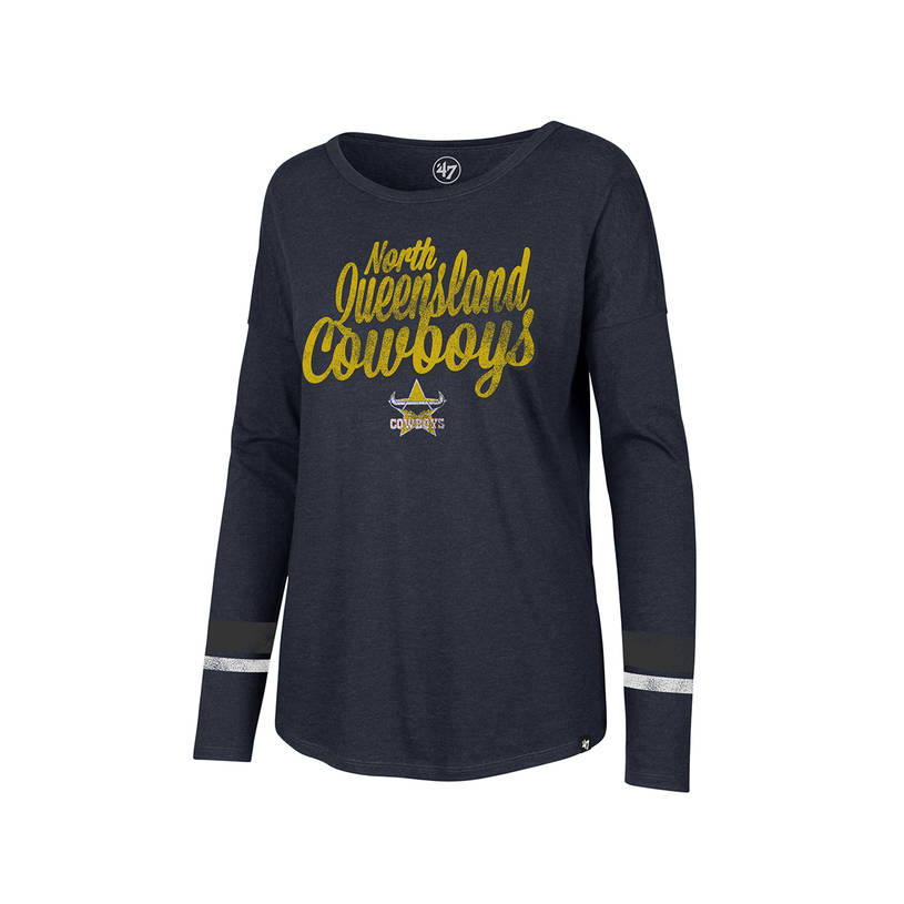 Ladies Club Courtside Stripe Long Sleeve Tee0