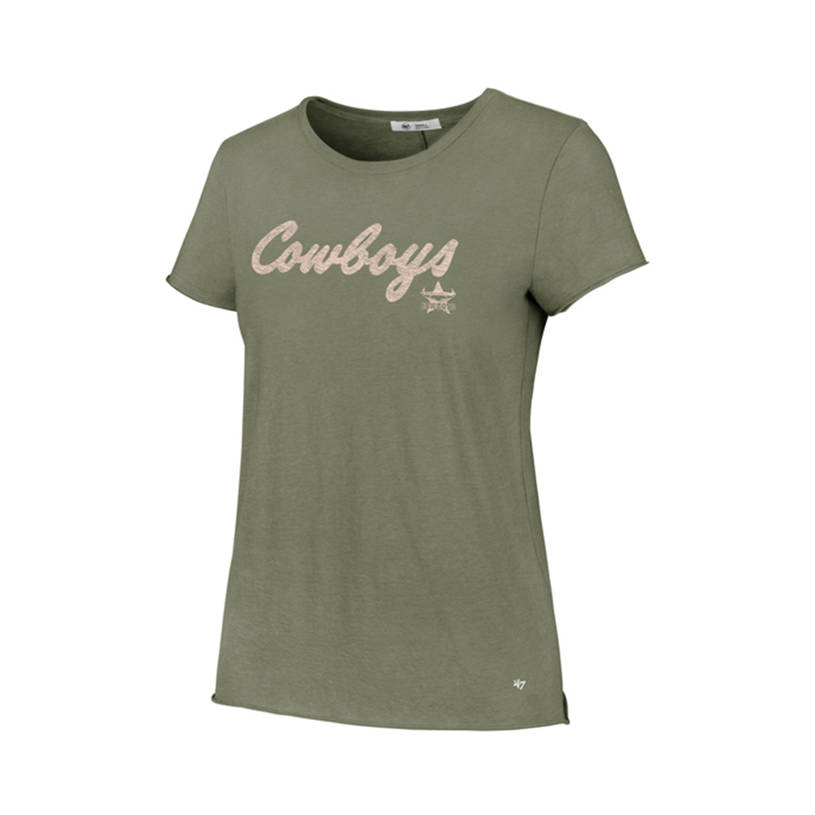 Womens Brand 47 Olive Fader Crew Tee0