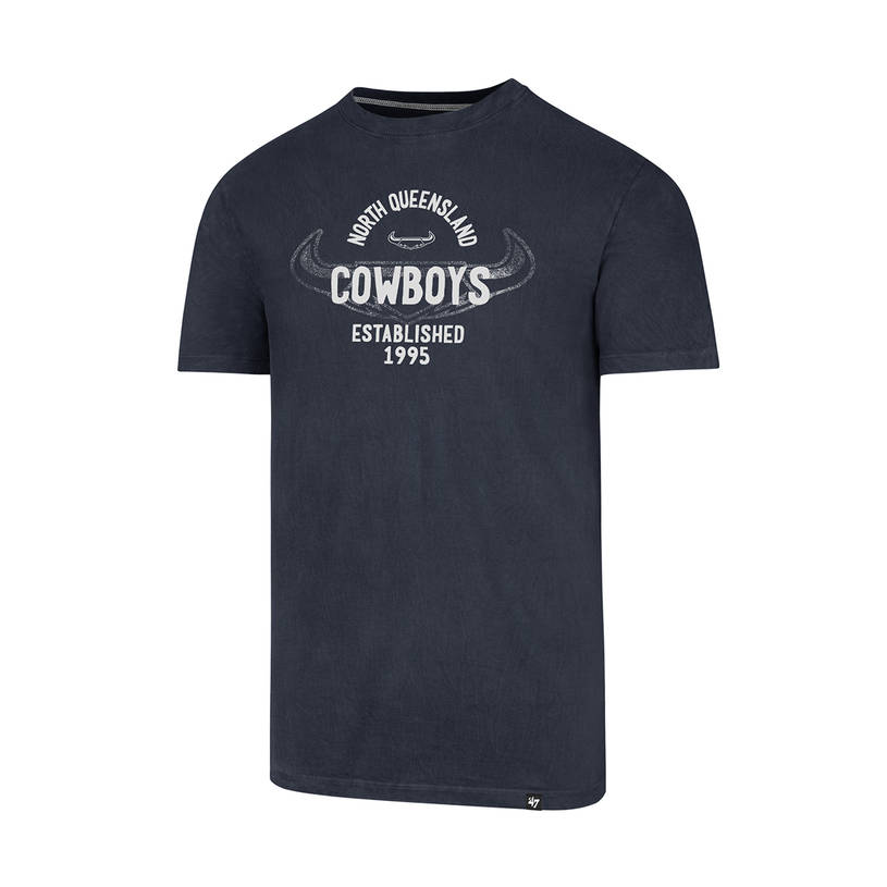 Brand 47 Mens Navy Ink Overlay Flatiron Tee0