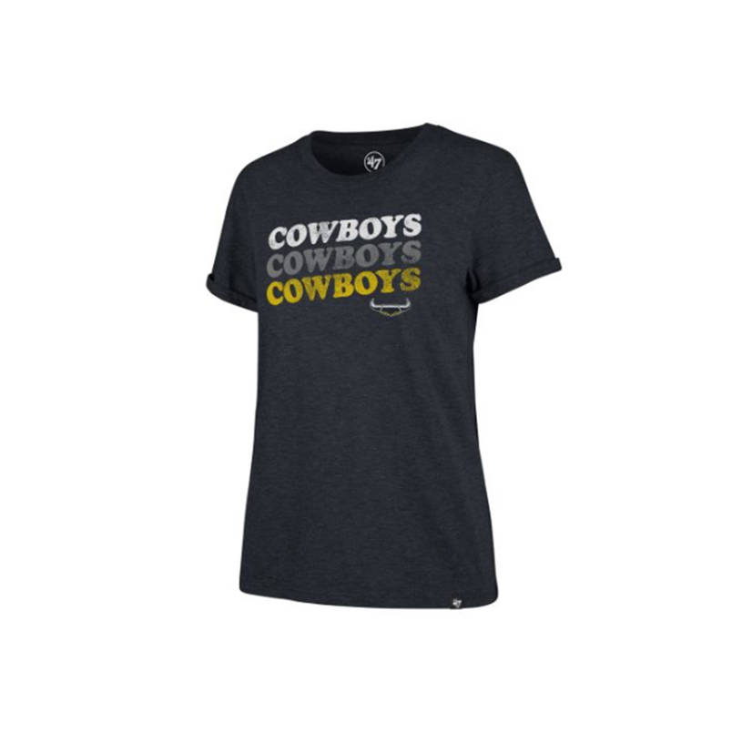 Ladies Trio Match Triblend Hero Tee0