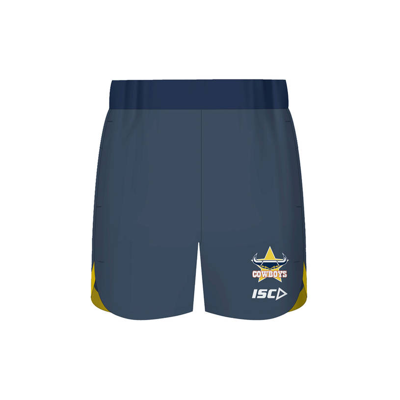 2020 Kids Training Shorts - Steel/Yellow0