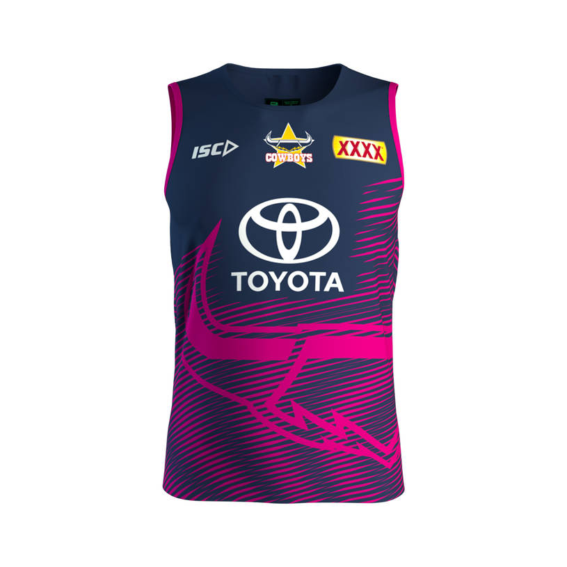 2019 Mens Training Singlet - Pink0