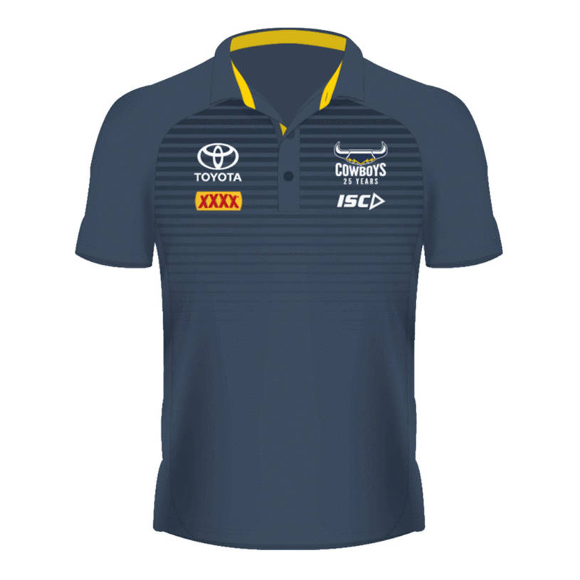 2020 Mens Media Polo - Steel/Yellow0